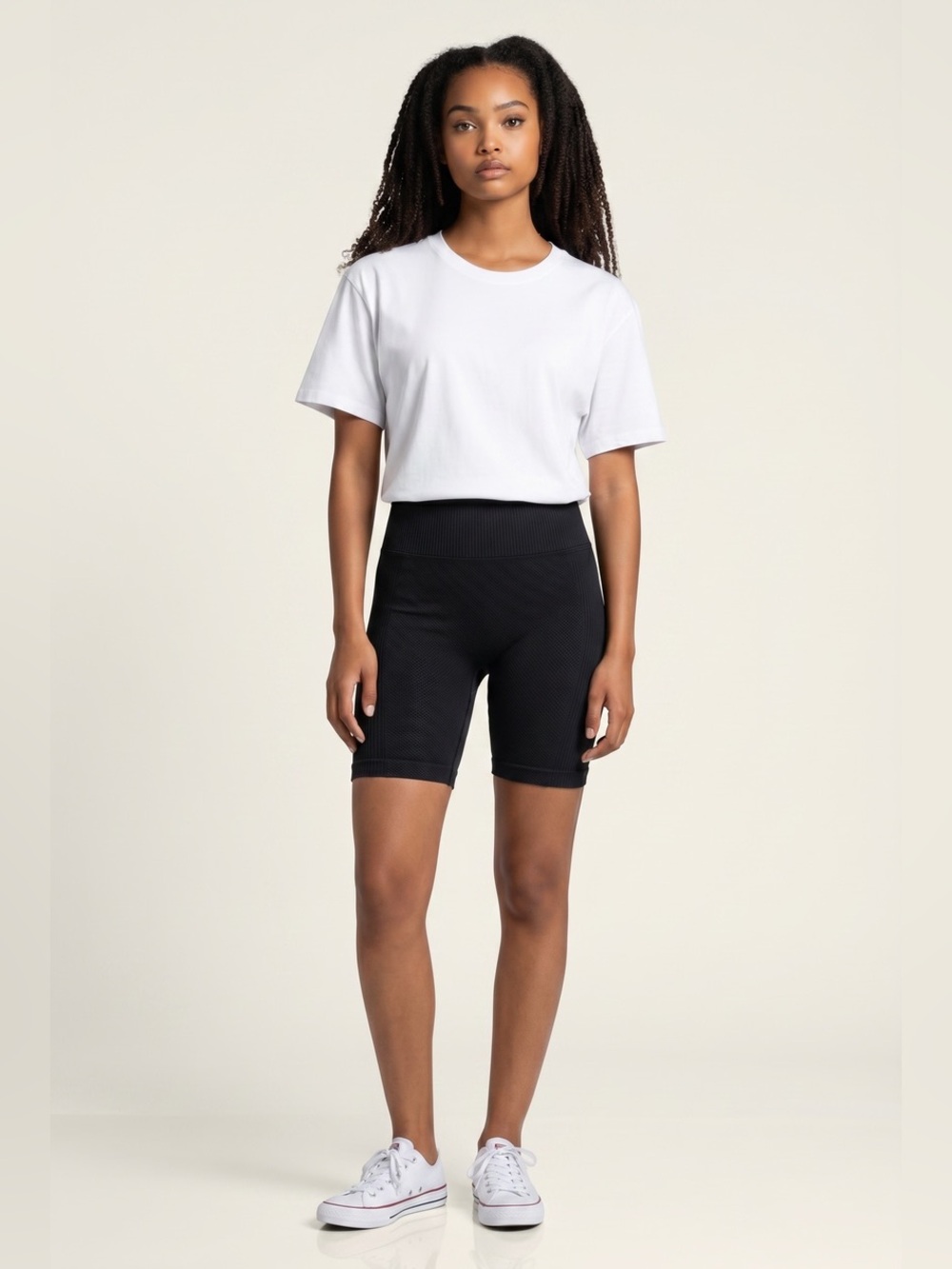 PINK Victoria's Secret Deep Teal Ribbed Bike Shorts